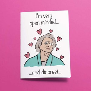 Gavin & Stacey - Cartão Doris Valentines - Ilustrado à mão - Materiais Reciclados - ECO