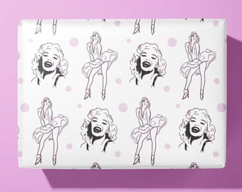 Freddie Mercury Wrapping Paper - Queen - Hand Illustrated - Hand Made