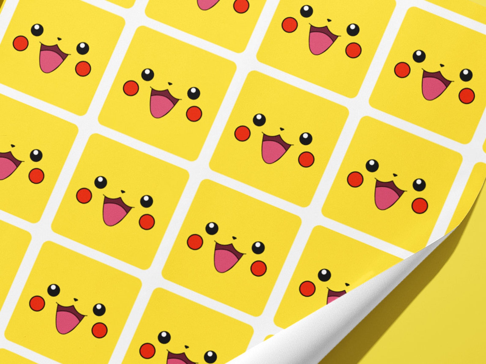 Pokemon Wrapping Paper Pikachu Gift Wrap Hand Made Etsy