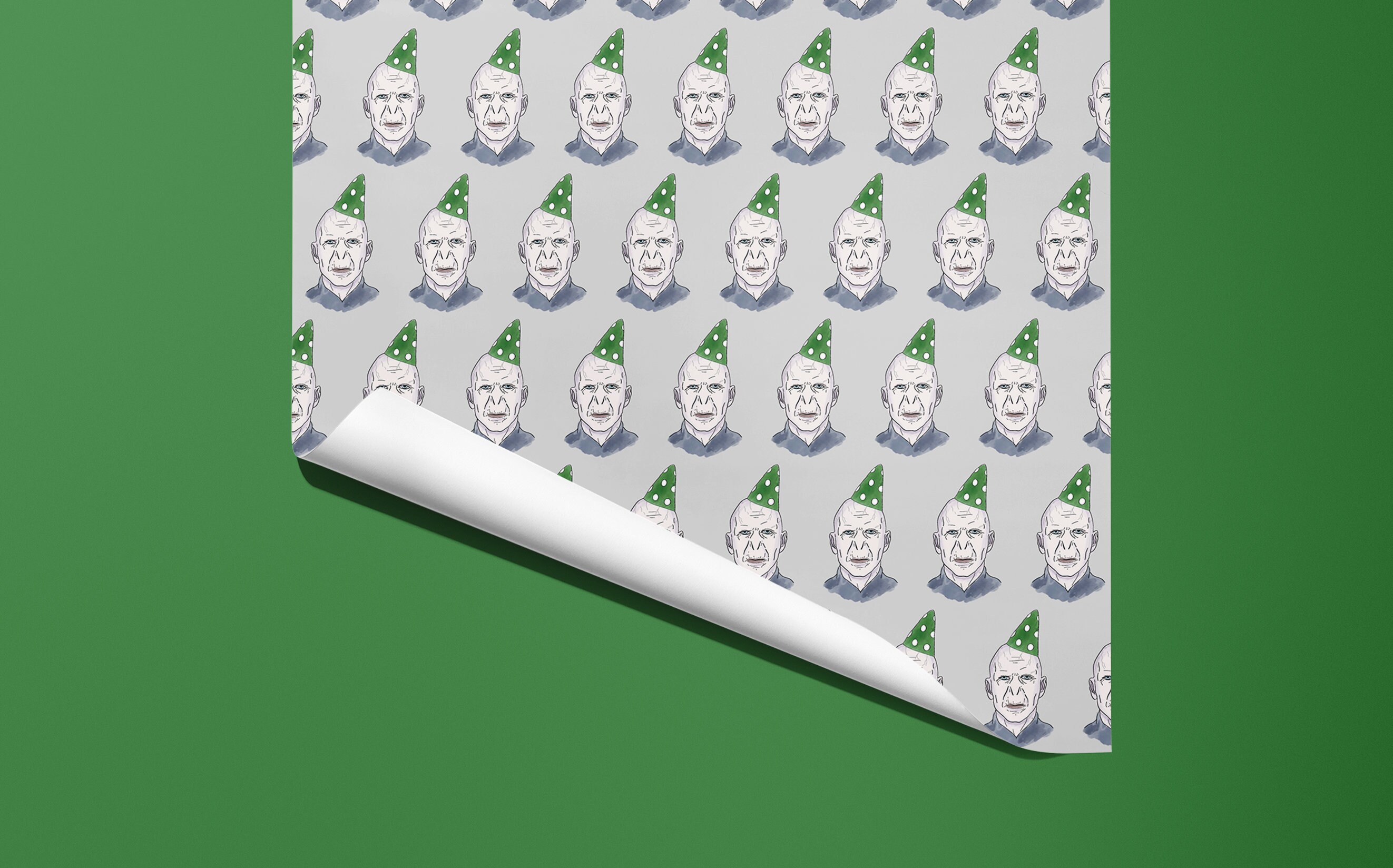 Voldemort Wrapping Paper Harry Potter Hand Illustrated | Etsy