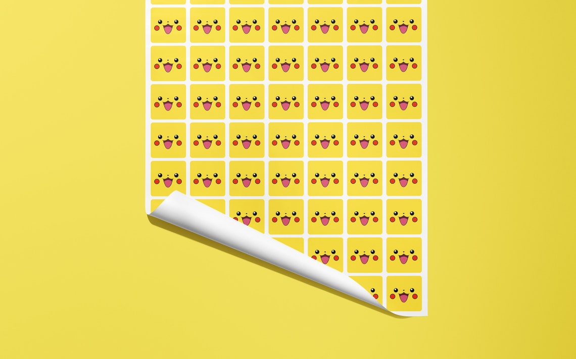 Pokemon Wrapping Paper Pikachu Gift Wrap Hand Made Etsy