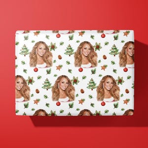 Carta da regalo natalizia Mariah Carey - fatta a mano