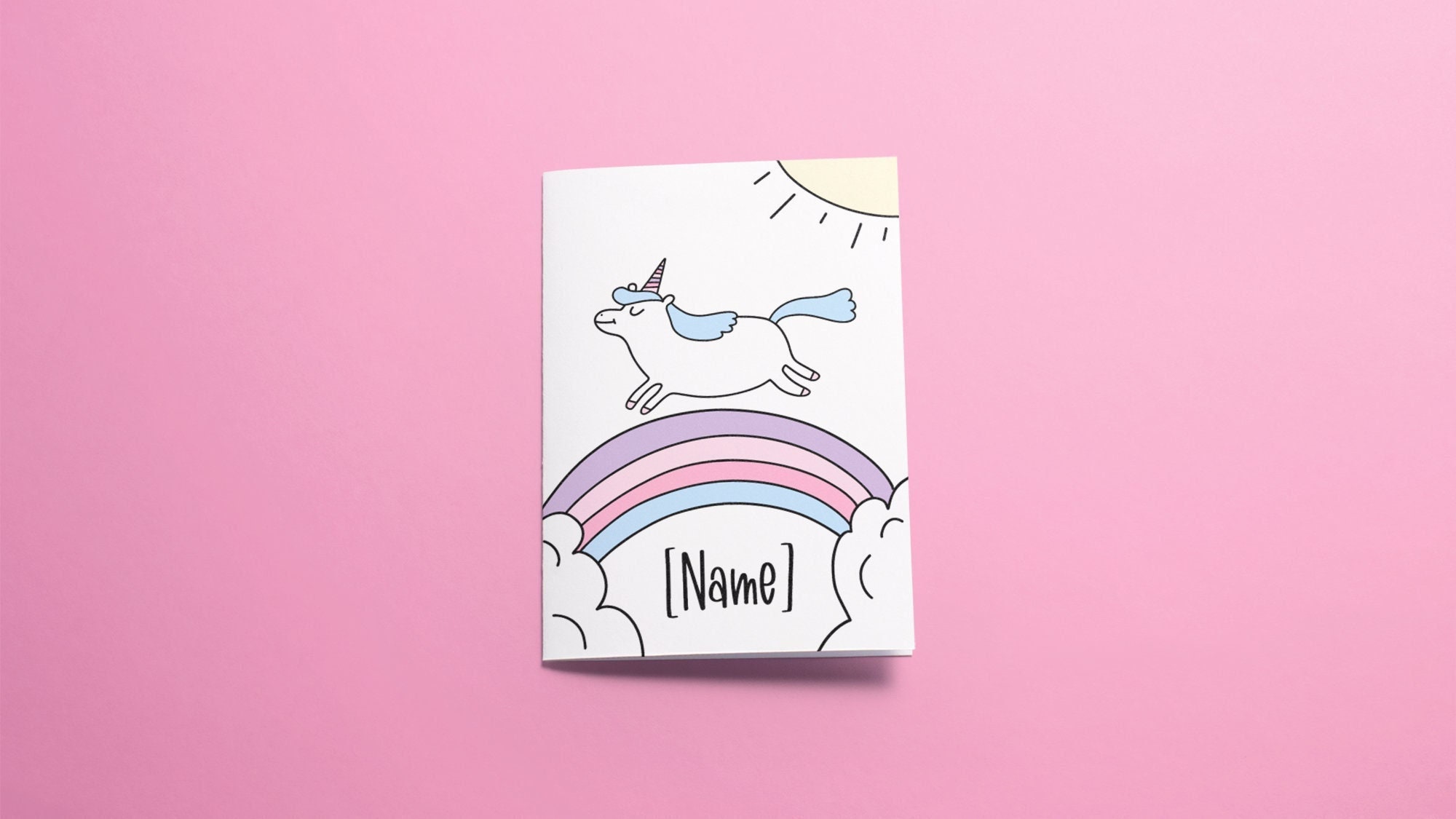 Unicorn Bluey Card - Etsy