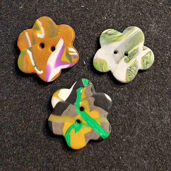 Polymer Clay Buttons Etsy