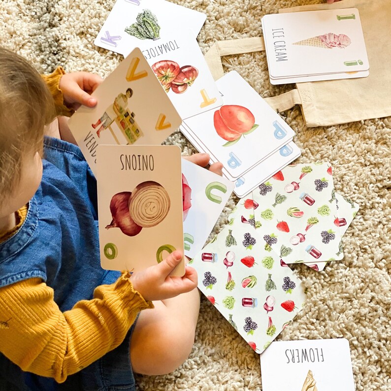 ABC Flash Card Deck Alphabet Flash Cards for Kids Alphabet Etsy Canada