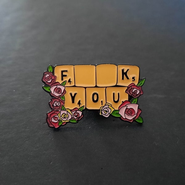 Pin's F..K You enamel alfiler spillette stift F..K You