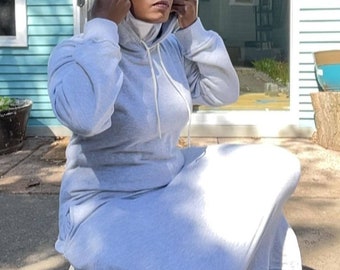 Sweatshirt Dress, Sweatshirt Dress for Women, Maxi Dress Women, Sweatshirt Dress with Pockets, Sweatshirt Dress Women, Maxi Dress Winter