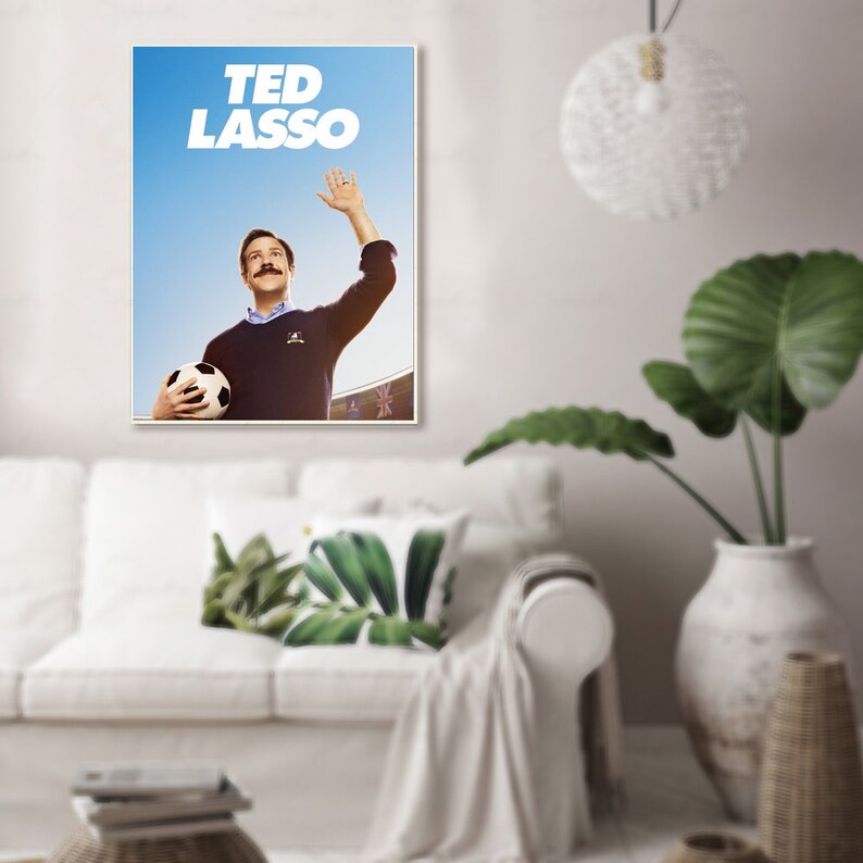 Ted Lasso poster,Ted Lasso,movie poster,noframe poster,Canvas poster