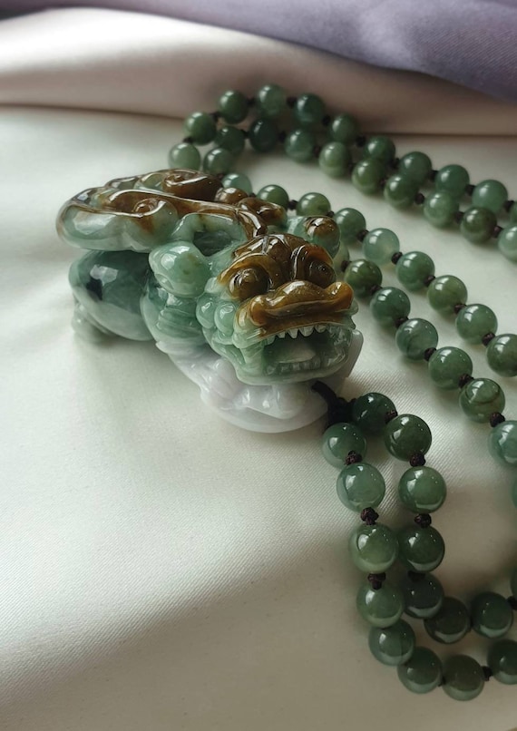 Feicui Jade Jadeite Pixiu (Grade A)