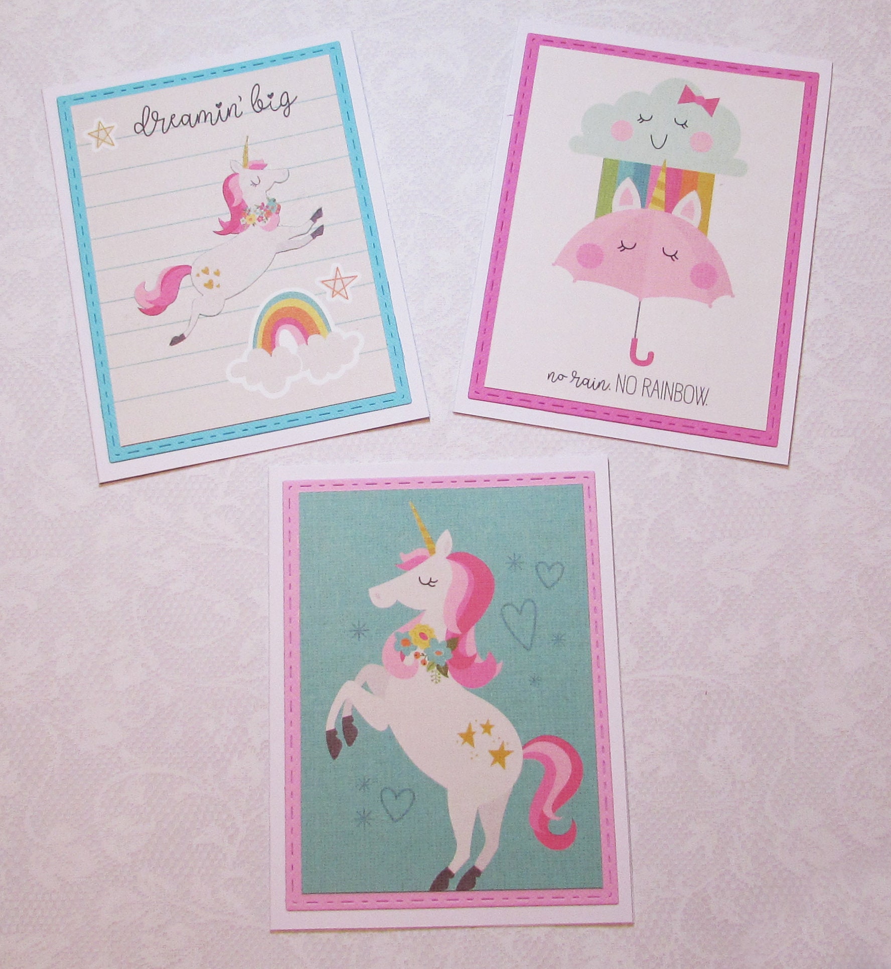 mini-note-cards-set-of-6-greeting-cards-blank-cards-etsy