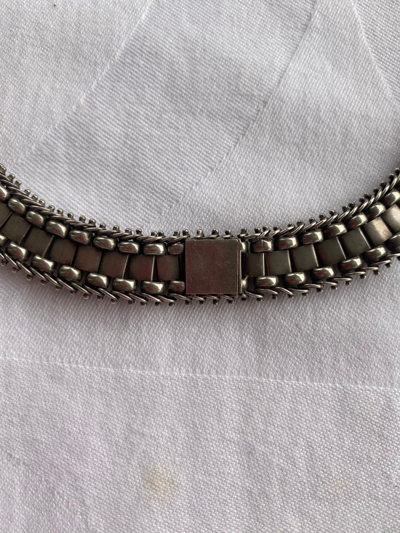 Victorian Silver Collar necklace - image 7