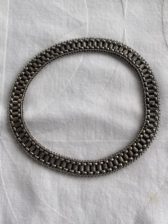 Victorian Silver Collar necklace - image 1