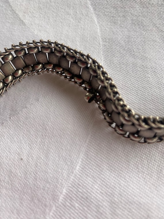 Victorian Silver Collar necklace - image 9