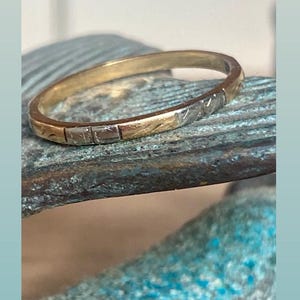 Art Deco Antique Band in 18k and Platinum