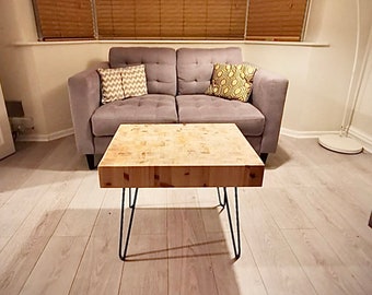 Butchers block table / coffee table / wooden table