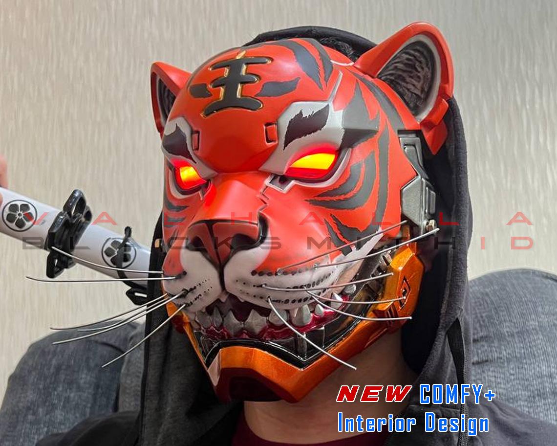 Cyber Tiger King Cosplay Helmet High Quality