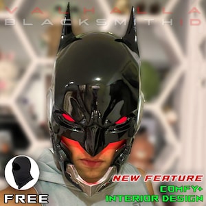 Bat Knight Armored Mouth Hole Custom Cosplay Helmet High Quality Cowl