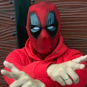 Casco o máscara de cosplay de Dead Pool usable de alta calidad