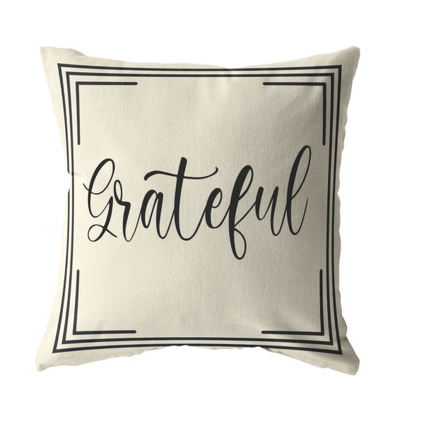 Grateful Pillow Etsy