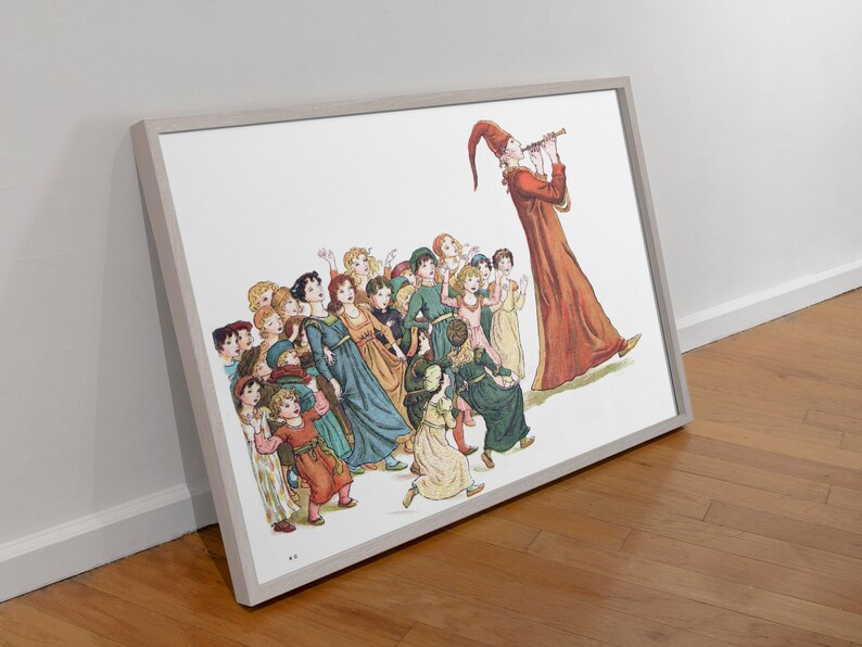 Nursery Rhyme Printable Pied Piper Printable Kids Room Art - Etsy Ireland