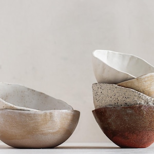Handmade Matte Ceramic Plate Set For Food Photography — No Glare, Unique Texture, Artisan Tableware For Stylists