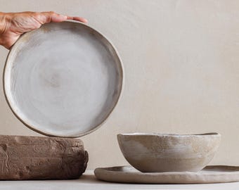 Ceramic dinnerware set for cooking lovers serving table