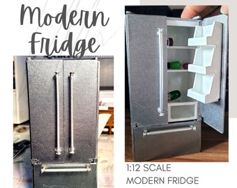 SVG Modern Kitchen Fridge / Dollhouse DIY Farmhosue Refrigerator~ Cricut Cut File ~ Instant Digital Download