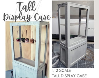 Dollhouse Tall Display Case SVG Cut File / Miniature Bakery or Mini Shop ~ Laser Cuting Machine Files ~ Instant Download