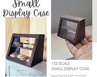 MINIATURE Dollhouse Display Case / Bakery or Mini Shop ~ SVG Laser Cut Cricut Maker File ~ Instant Download