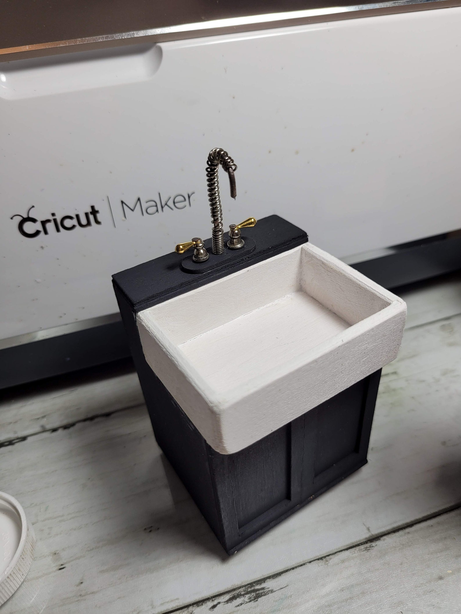 SVG Dollhouse Kitchen Sink Unit / Dollhouse DIY Kitchen Etsy