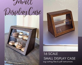 1:6 Scale Display Case  / Fashion Doll Mini Bakery or Miniature 1/6 Shop ~ SVG Laser Cut / Cricut Maker File ~ Instant Digital Download