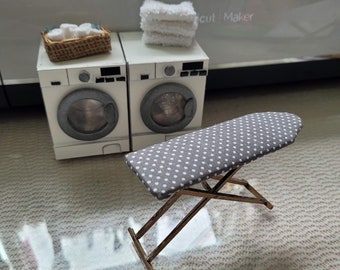 MINIATURE Dollhouse Laundry Washer and Dryer Mini Farmhouse Style Miele  Washing Machine And Dryer Furniture SVG File Instant Download