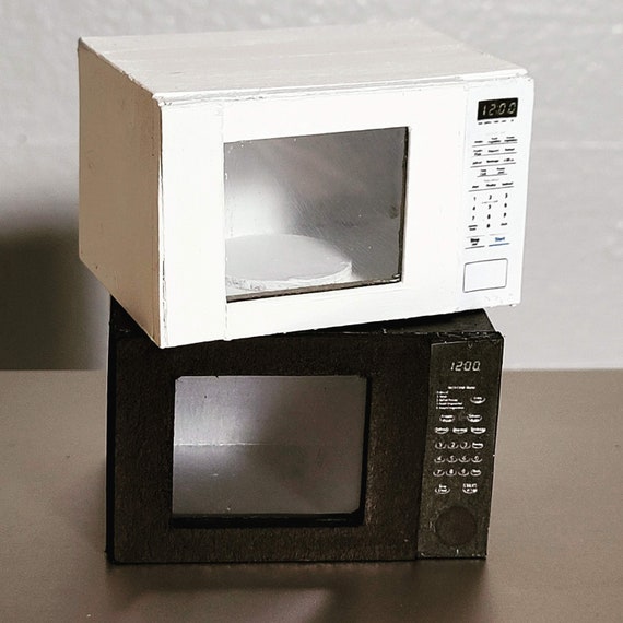 Miniature Microwave Oven Dollhouse Kitchen / DIY Mini SVG Cricut