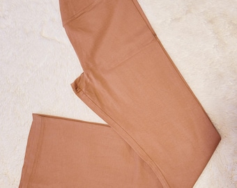 Victoria Secret PINK Tan Flare Leggings, Sz Medium