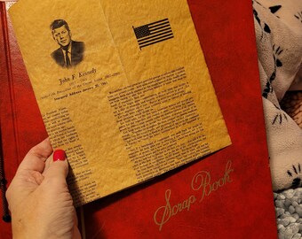 John F. Kennedy Scrapbook Newspaper Clippings, John F. Kennedy Newspaper Clippings, John F. Kennedy