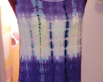 One World Tie Dye Tank Top, Hippie Hobo, Sz Lg