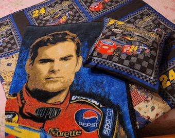 Jeff Gordon Patchwork Quilt Set, Nascar Fan Decor