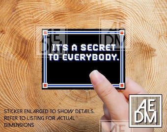 Software Engineer Sticker: "It's a Secret" Waterproof Vinyl Decal