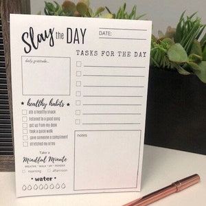 Agenda Diária e Bloco de Notas de Produtividade - Slay the Day
