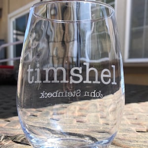 Timshel: wijnglas zonder steel