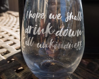 Shakespeare - Stemless Wine Glass