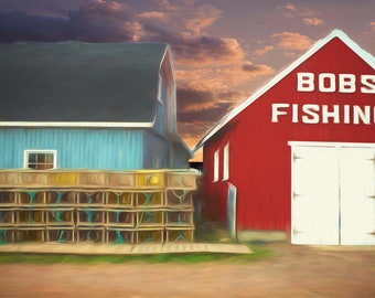 Bob's Fishing | Charter Fish Boats  | North Rustico | PEI | Wall Art | Fine Art Print | Wall Hangings | Home Decor | Digital Download