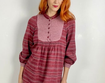 Vintage 70s Trapeze Knit Dress
