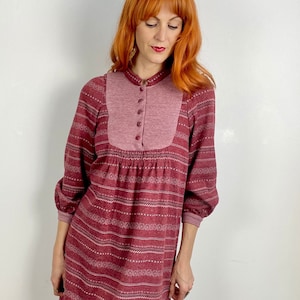 Vintage 70s Trapeze Knit Dress image 1