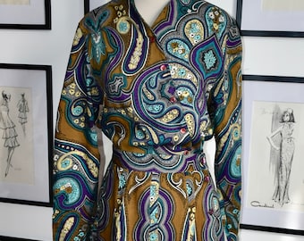Anastasia by Francois Viannay Vintage Blouse and Skirt Ensemble