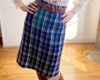 Vintage Boucle Pencil Skirt