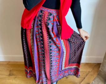 Vintage Betty Barclay Skirt & Scarf Set