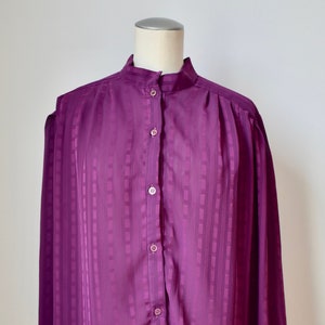 Vintage Transparent Blouse in Bordeaux