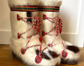 Vintage Souki Apres Ski Fur Boots