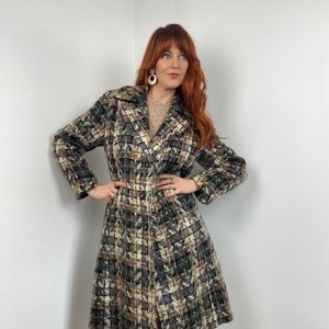 Vintage 60s Woven Check Coat image 4